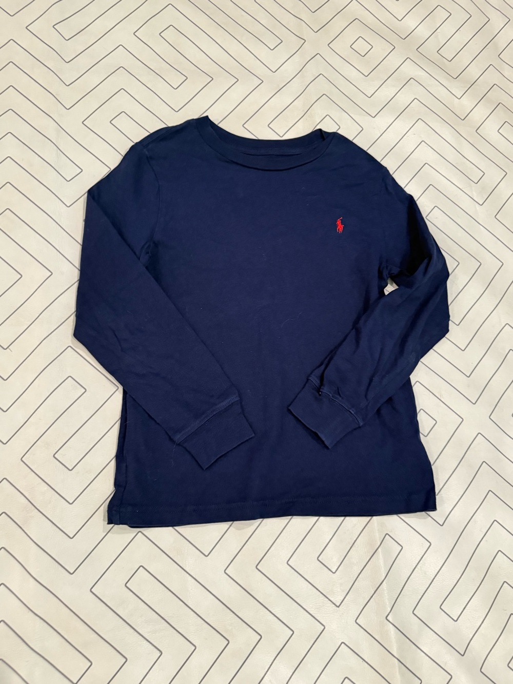 Polo Ralph Lauren Navy Long-Sleeve Crew Neck Tshirt